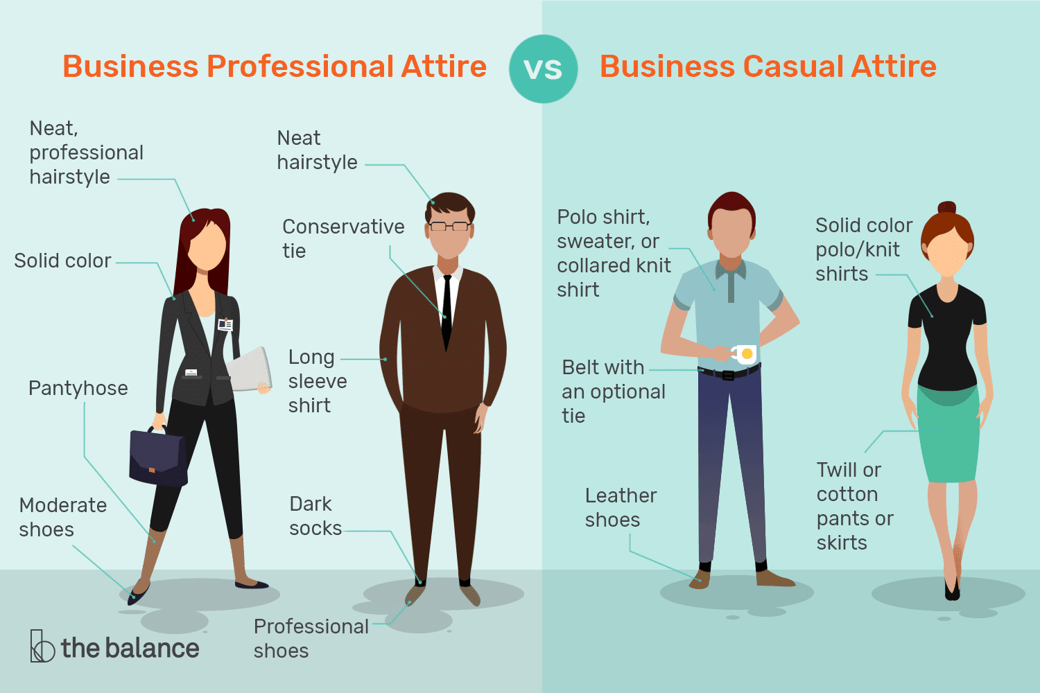Men and Women in Business Attire